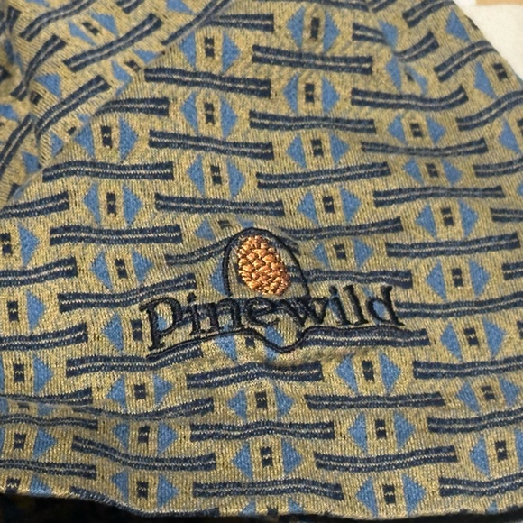 Vintage Izod Golf Polo - Pinewood Golf Club - Brown and Navy - Excellent Shape - Picture 3 of 5